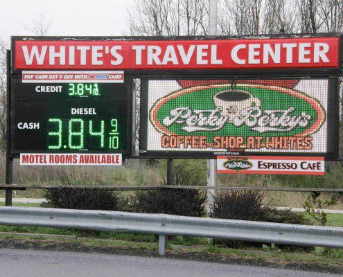 White's Outdoor Electronic Message Sign
