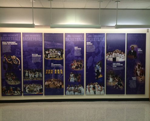 jmu convocation center informational banner