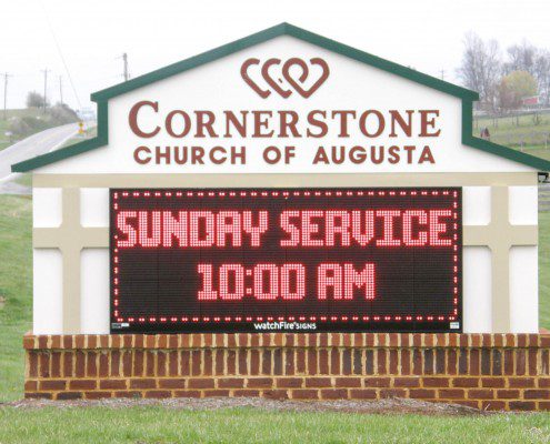 Cornerstone Church Outdoor Electric Sign